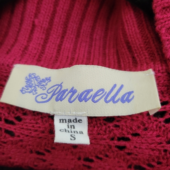 Paraella by Francesca's Knit Magenta Sweater - Picture 3 of 5